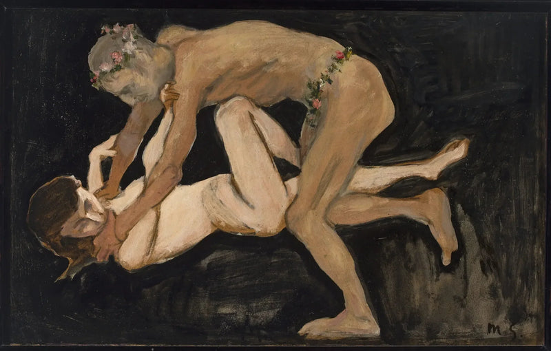 Faune ve Bir Kız. - Max Slevogt