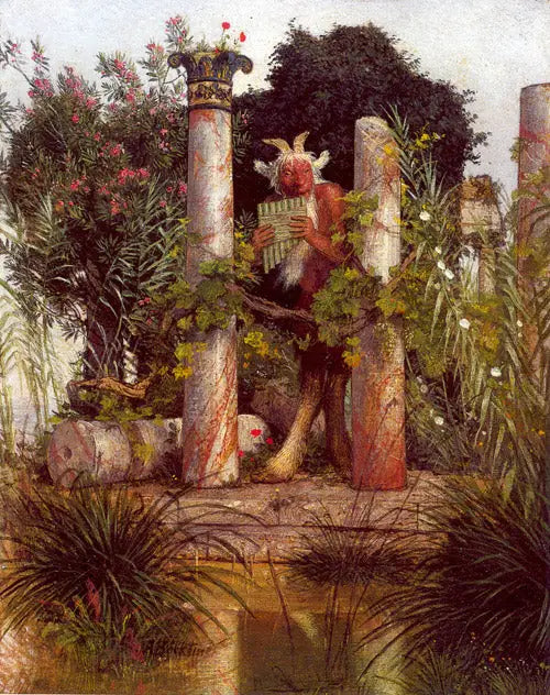 Faune Syrinx'te Nefes Alırken - Arnold Böcklin