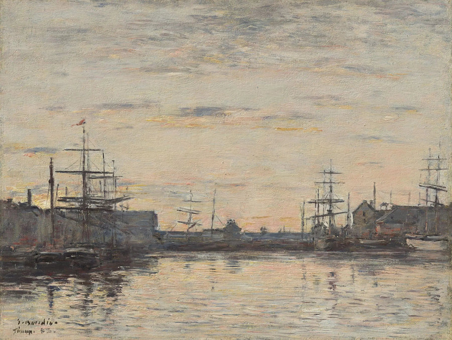Fécamp: İç Liman - Eugène Boudin