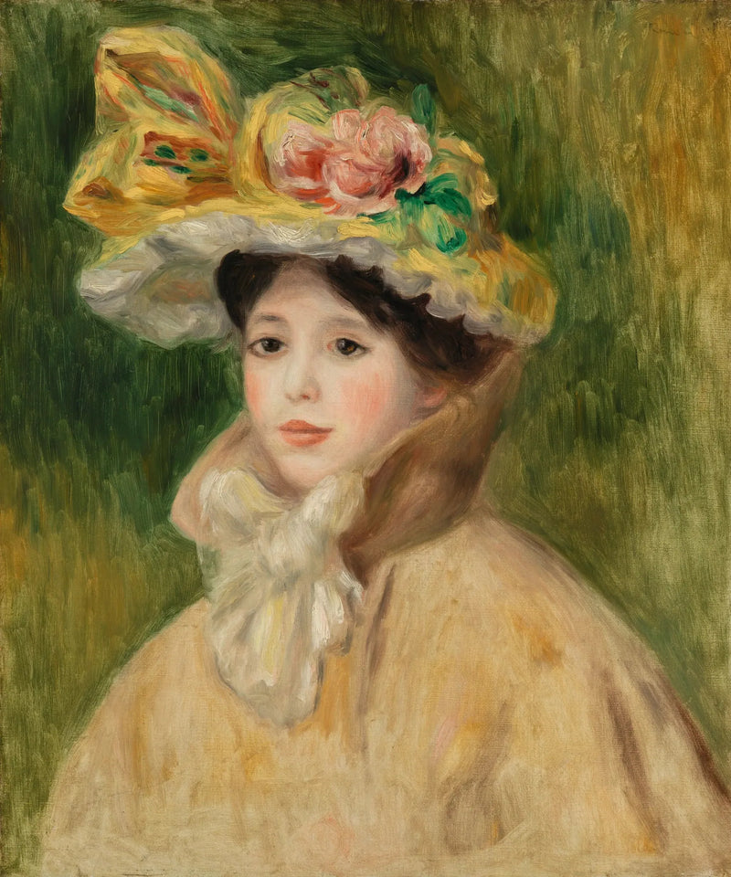 Şapkalı Kadın - Pierre-Auguste Renoir