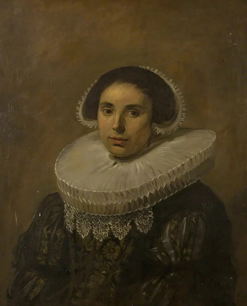 Kadın yakalıkla (belki Sara Wolphaerts van Diemen) - Frans Hals
