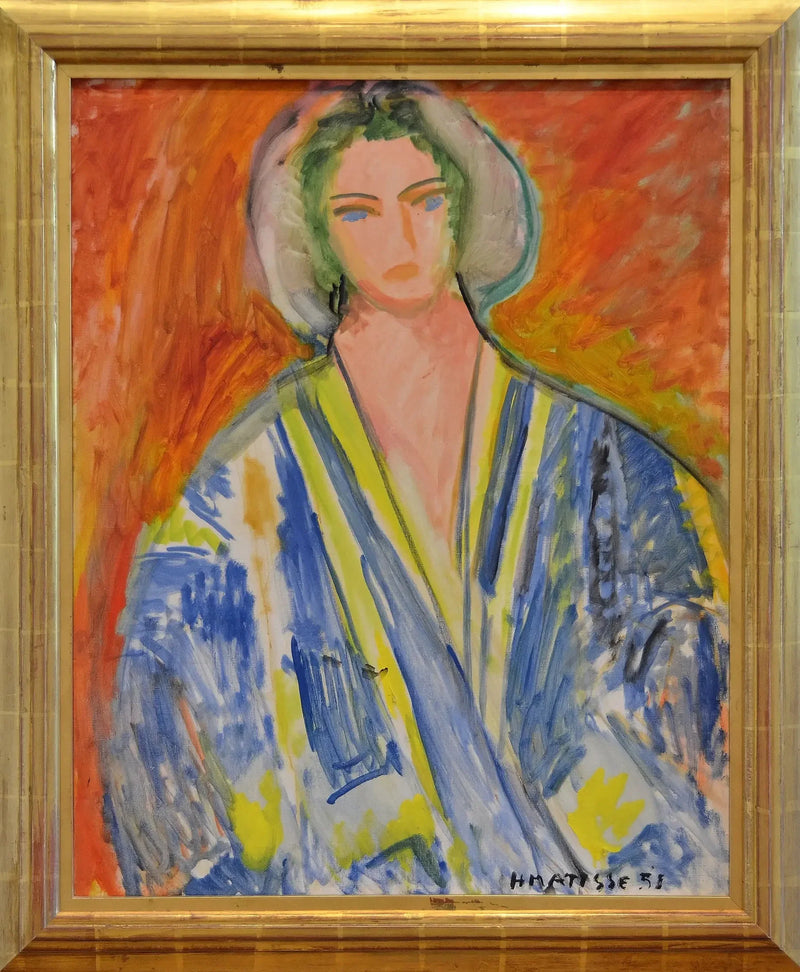 Mavi Gandoura Giymiş Kadın - Henri Matisse