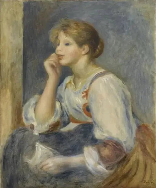 Mektuptaki Kadın - Pierre-Auguste Renoir