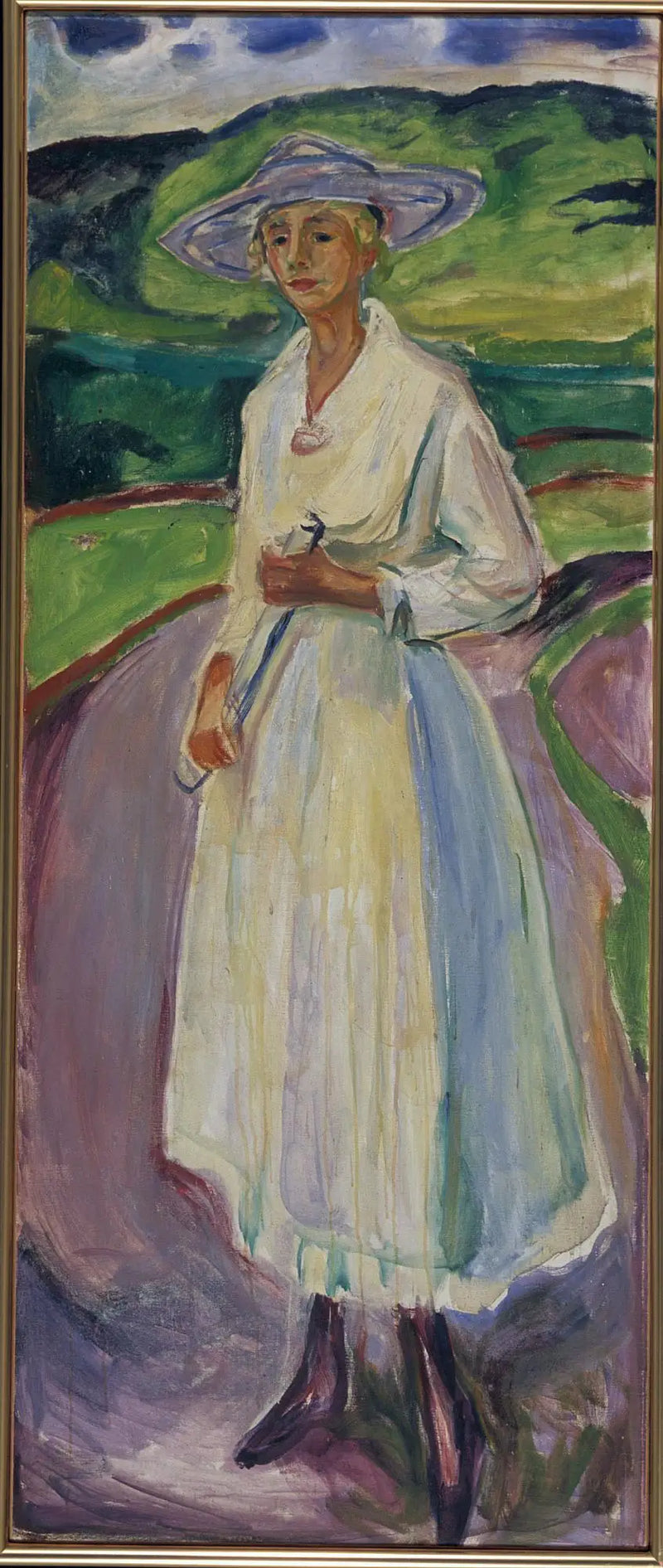 Beyaz Elbiseli Kadın - Edvard Munch