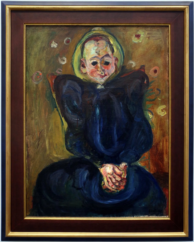 Mavi elbiseli kadın - Chaim Soutine