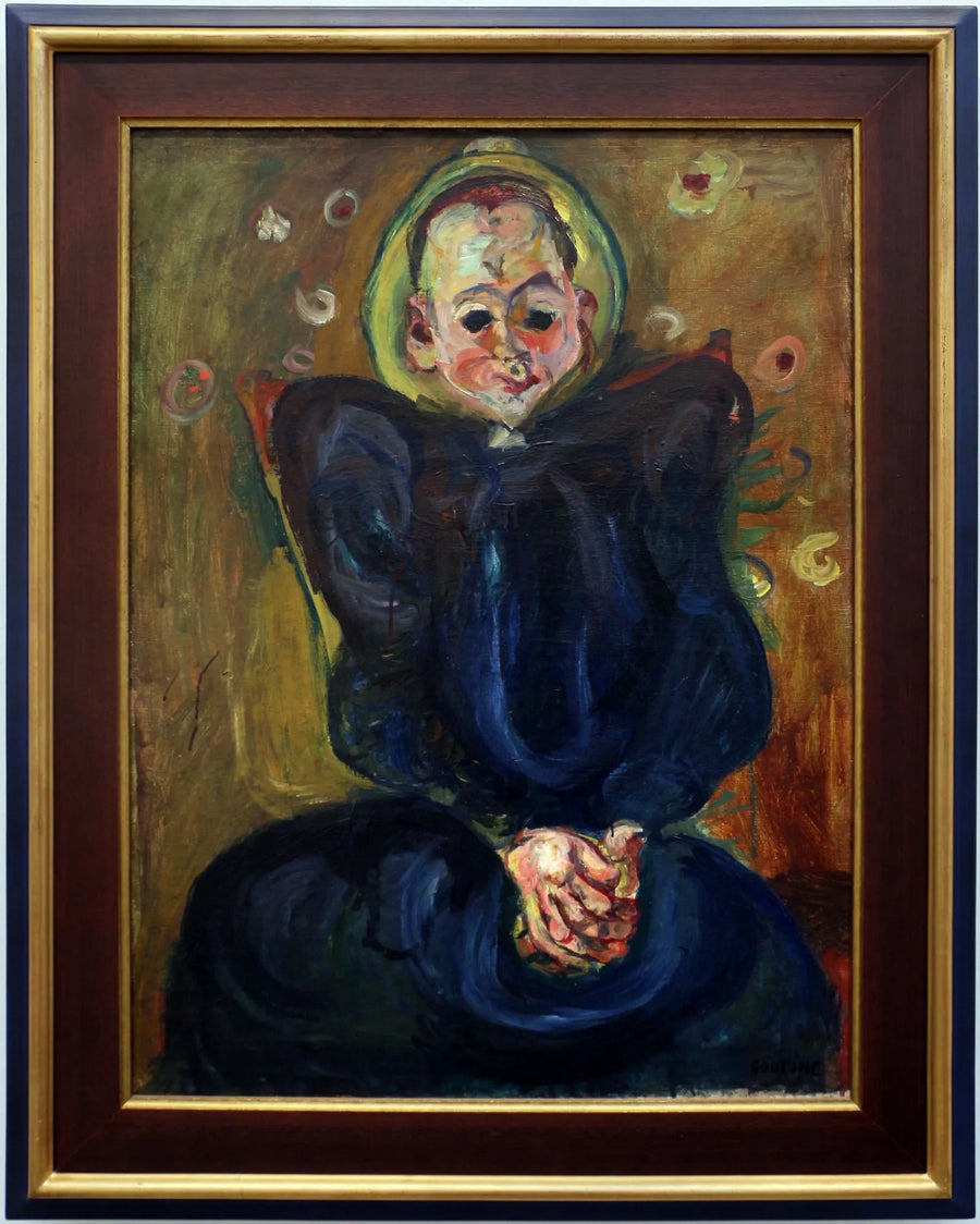 Mavi elbiseli kadın - Chaim Soutine