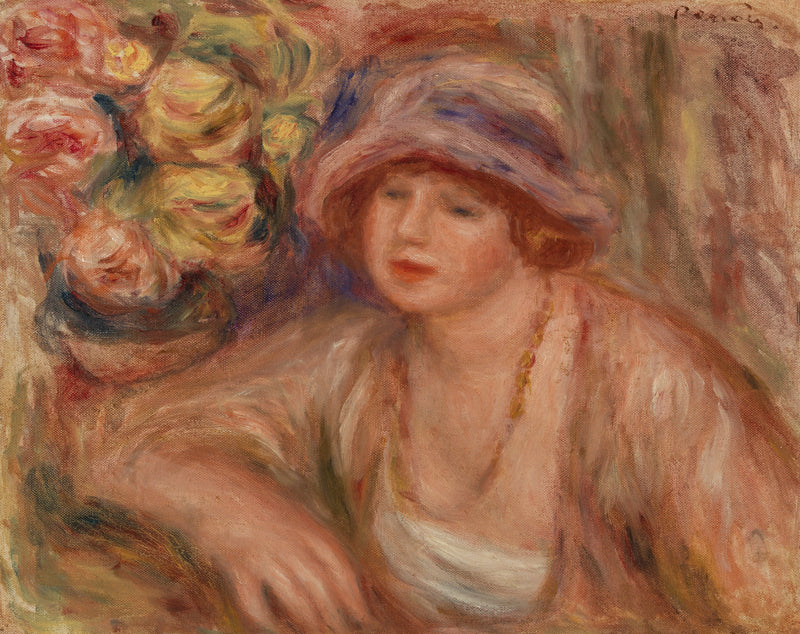 Dayanan Kadın (Femme accoudée) - Pierre-Auguste Renoir