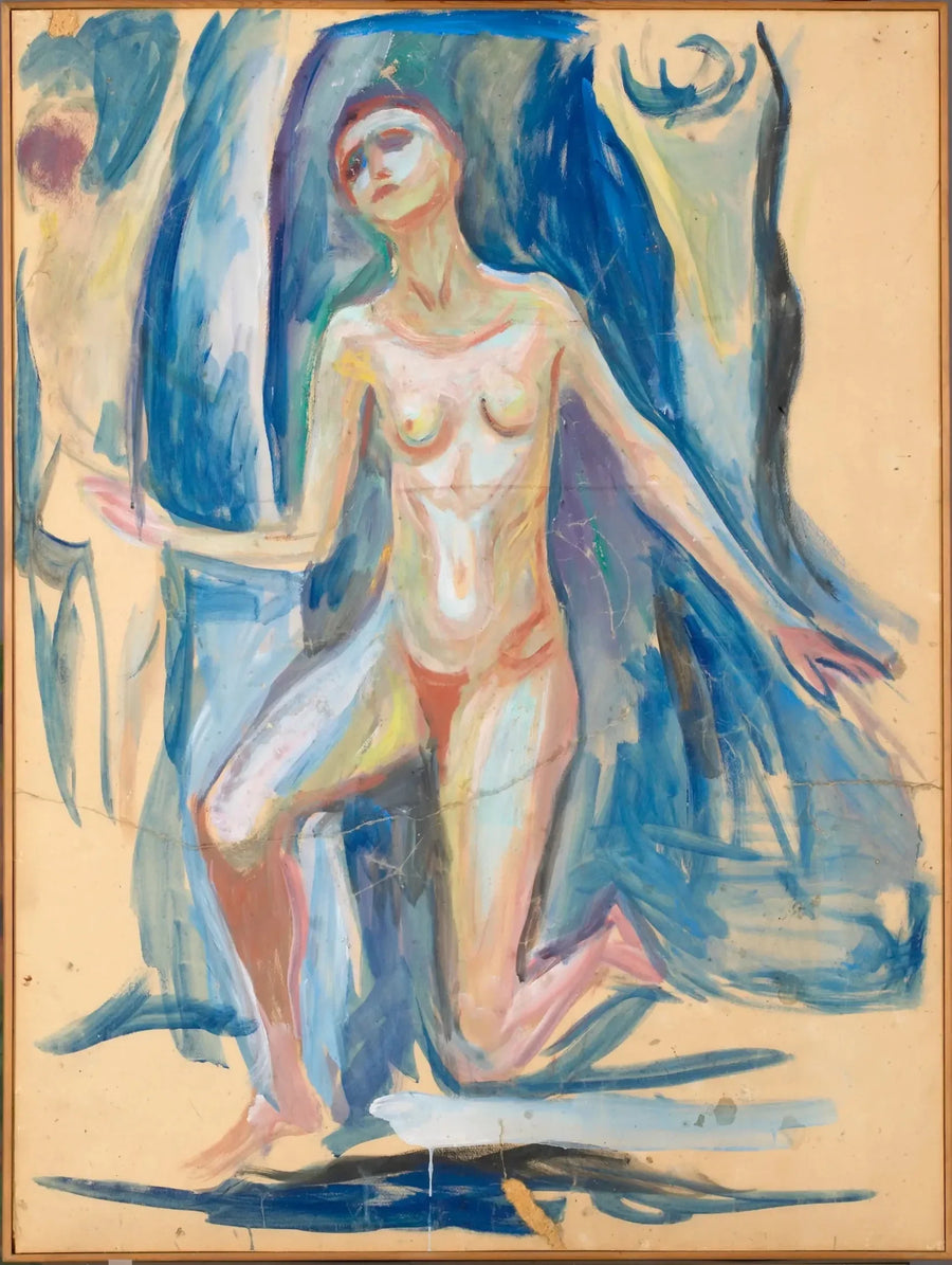 Diz çökmüş kadın - Edvard Munch