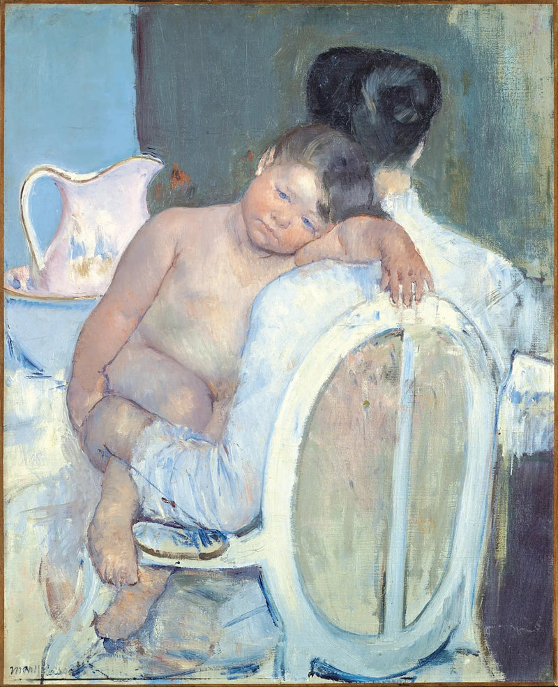 Kucağında bir çocukla oturan kadın - Mary Cassatt