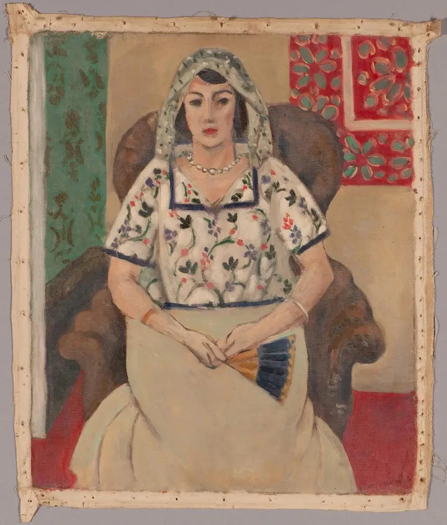 Bir koltukta oturan kadın - Henri Matisse