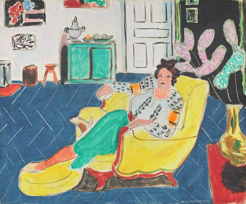 Bir koltukta oturan kadın - Henri Matisse