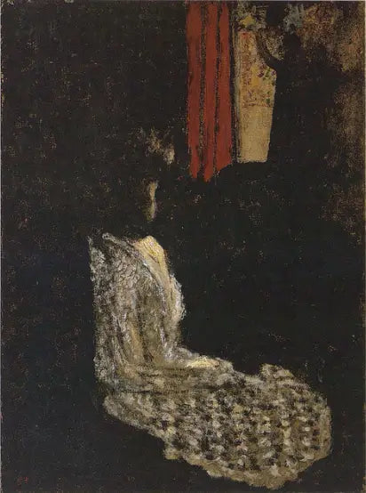 Karanlık bir odada oturan kadın - Édouard Vuillard