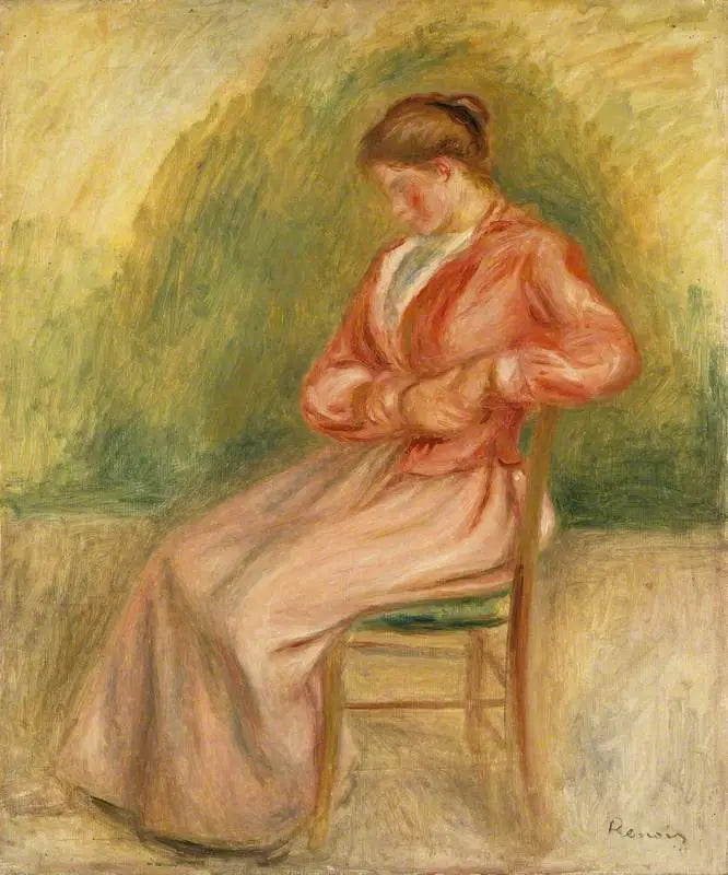 Oturan Kadın - Pierre-Auguste Renoir