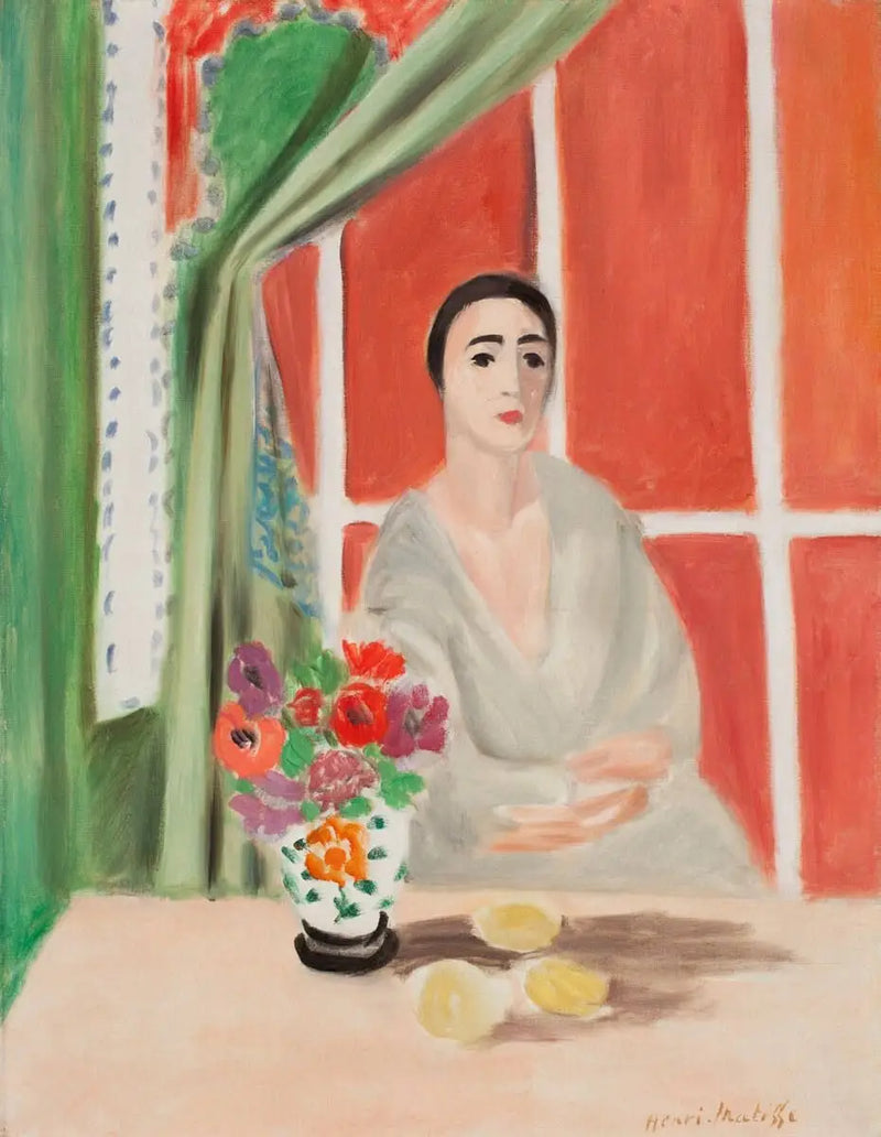 Çiçekli Kadın - Henri Matisse