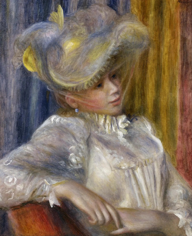 Şapkalı Kadın - Pierre-Auguste Renoir