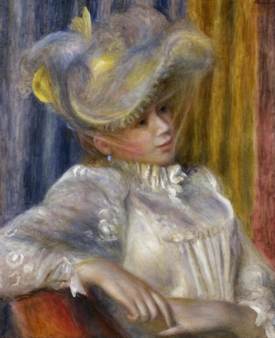 Şapkalı Kadın - Pierre-Auguste Renoir