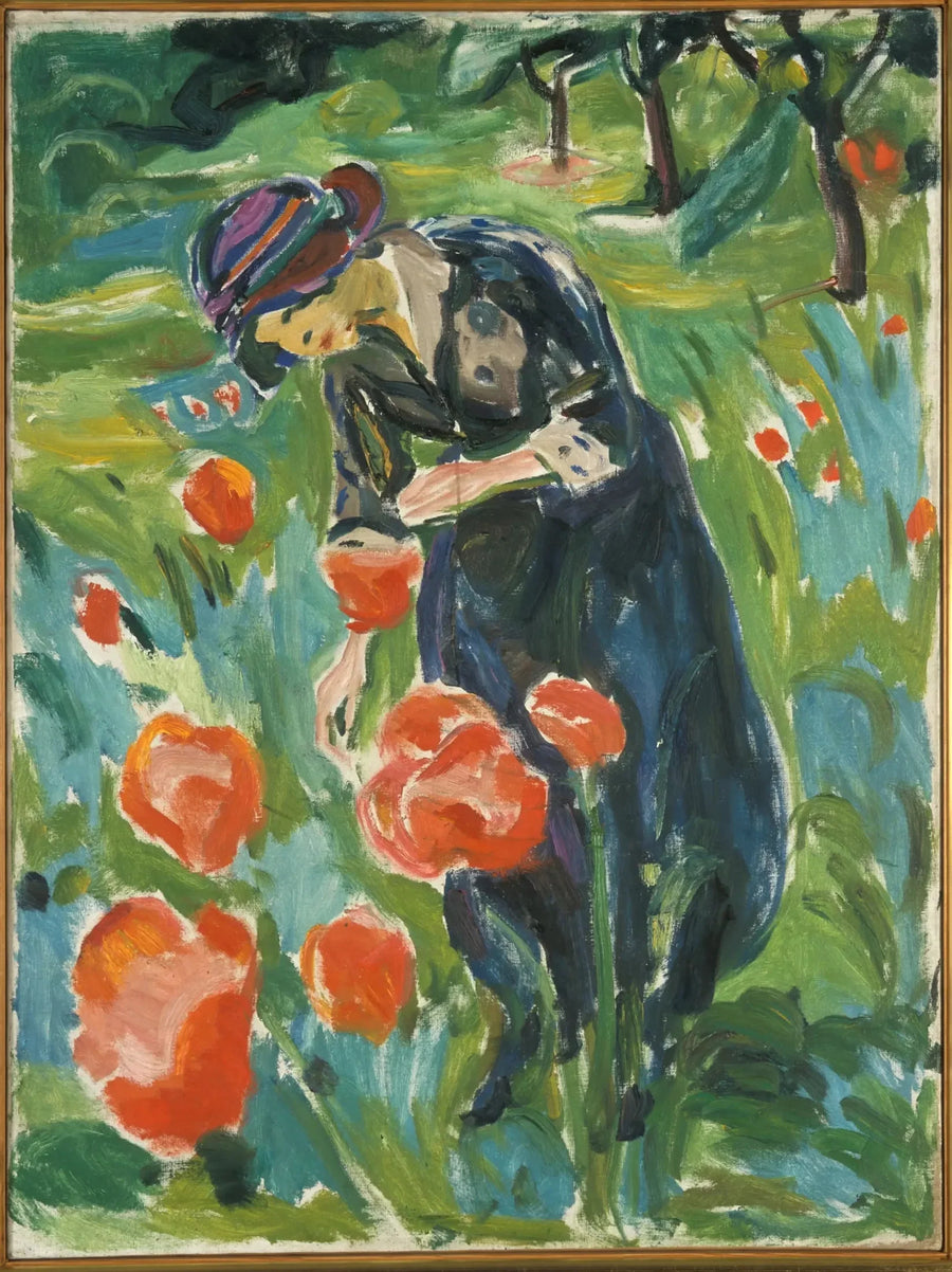 Gelincik Çiçeği ile Kadın - Edvard Munch