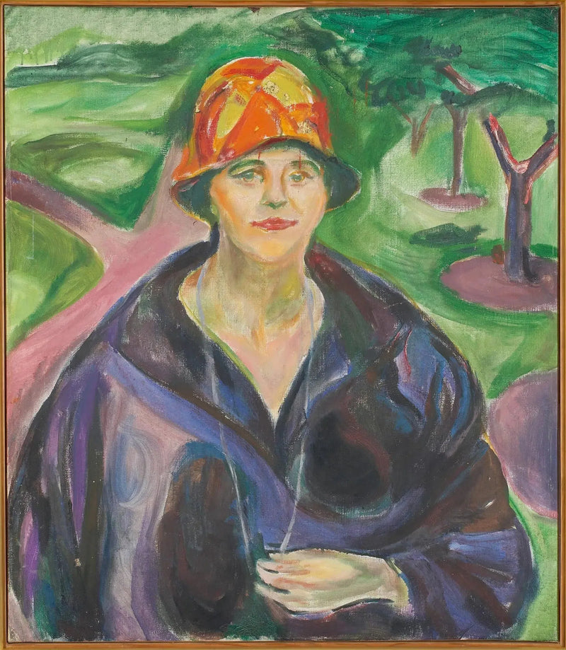 Mavi Manto Giyen Kadın - Edvard Munch