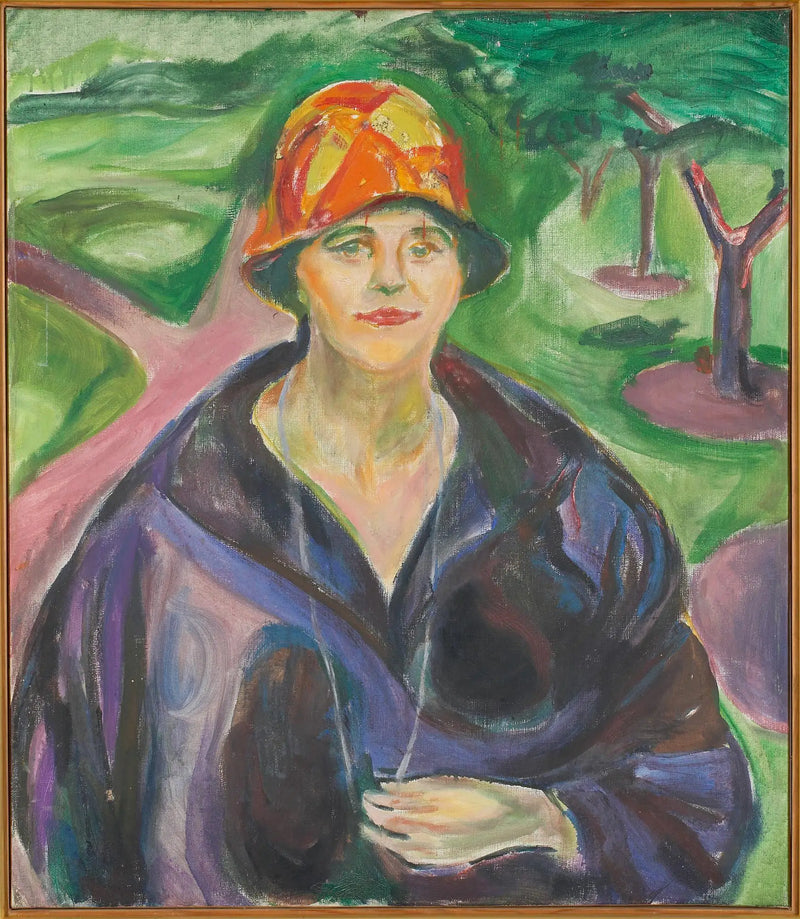 Mavi Manto Giyen Kadın - Edvard Munch