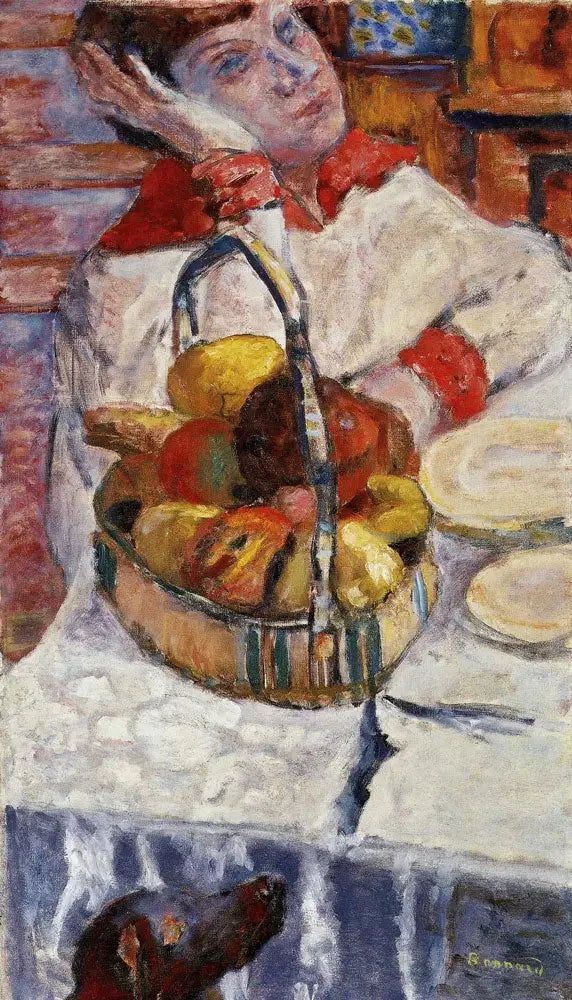 Meyve sepetli kadın - Pierre Bonnard