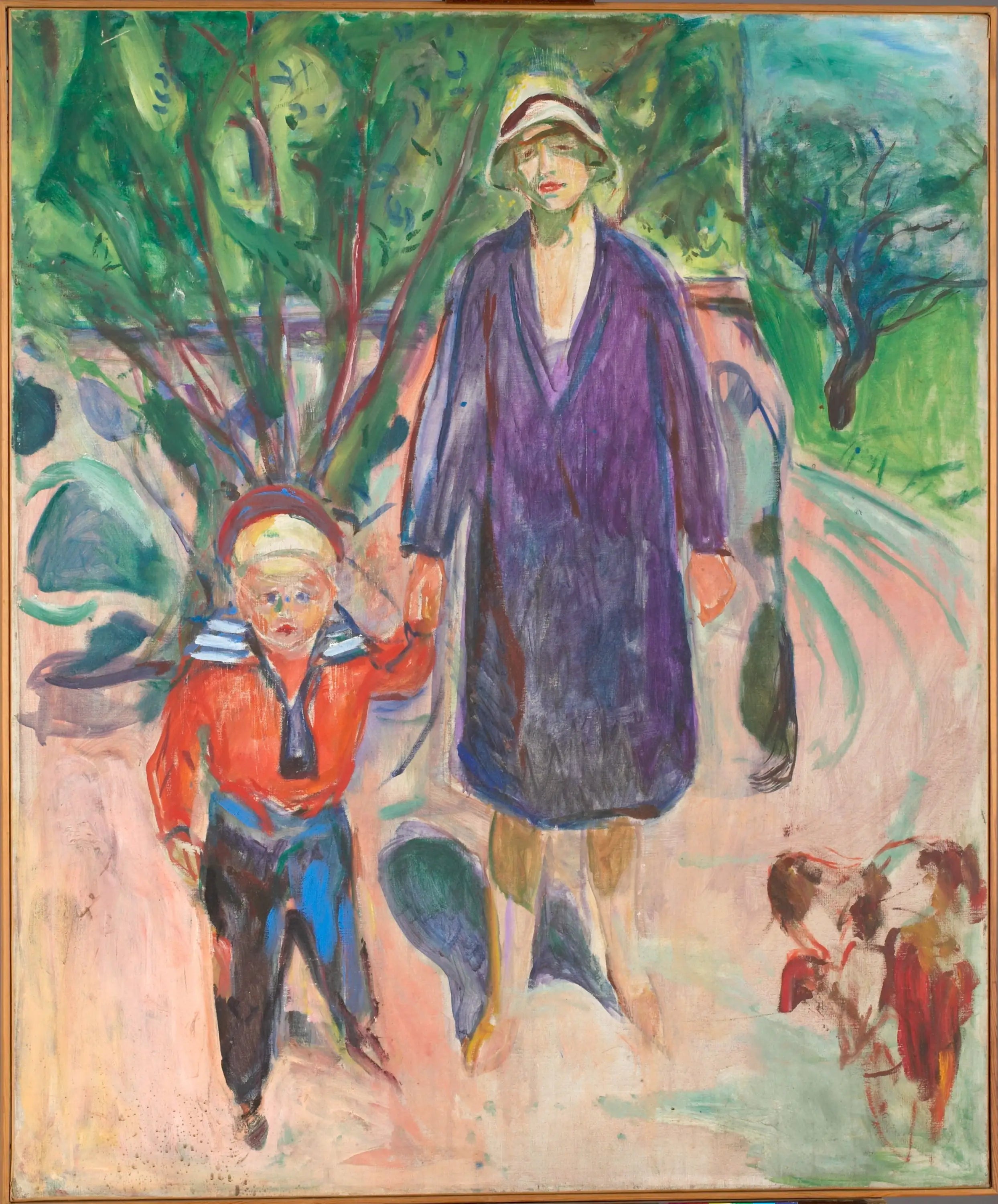 Reproduction du tableau « Femme au petit garçon - Edvard Munch » par Alpha Reproduction en peinture à l’huile