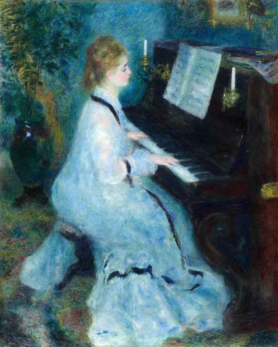 Piyanodaki Kadın - Pierre-Auguste Renoir