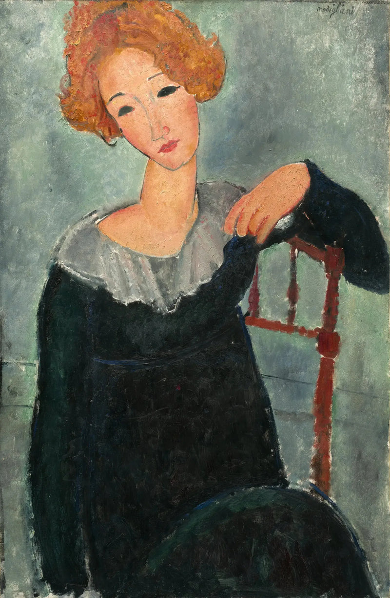 Kızıl Saçlı Kadın - Amedeo Modigliani