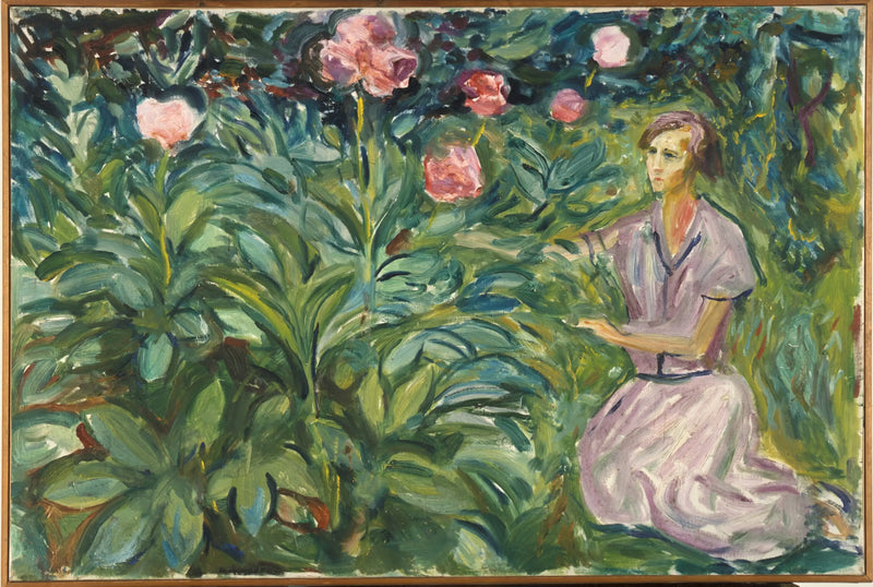 Şakayıklarla Kadın - Edvard Munch