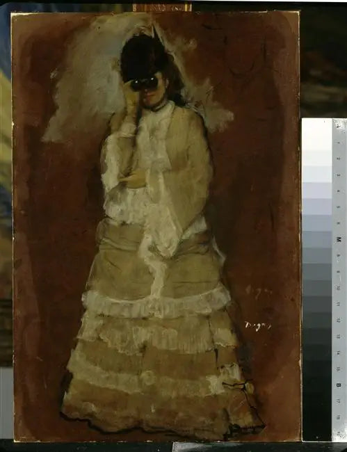 Tiyatro dürbünüyle kadın - Edgar Degas