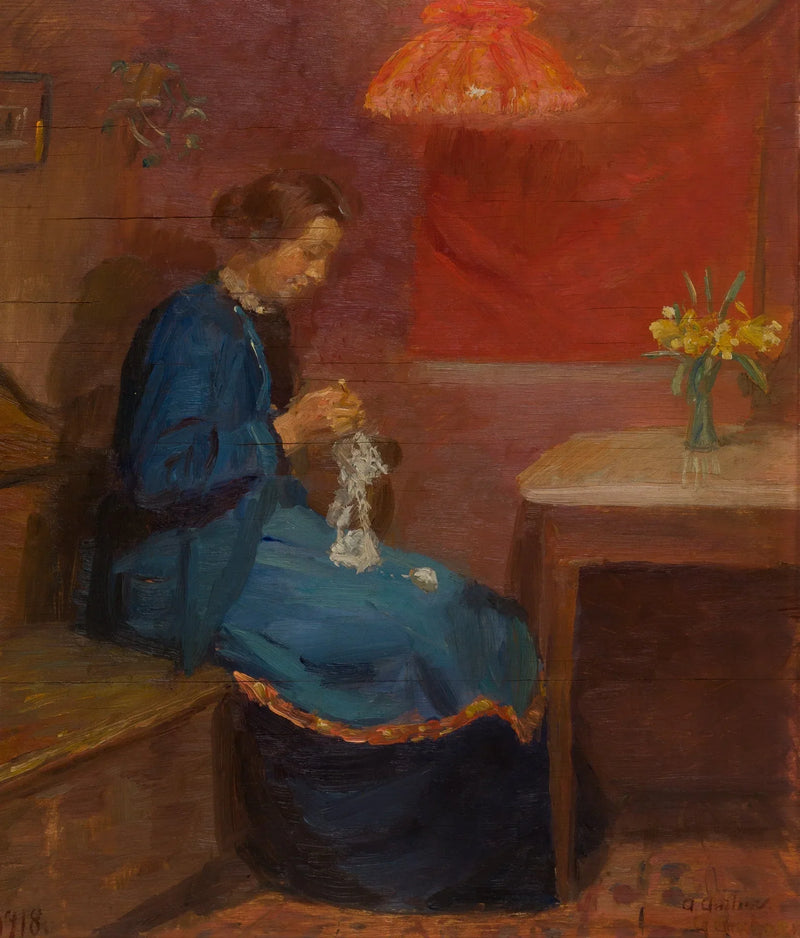 İşli Kadın - Anna Ancher