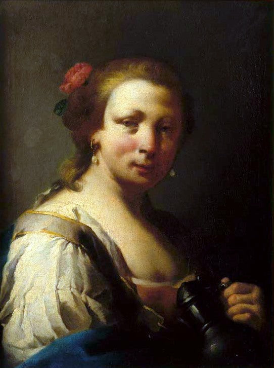 Kadın ve bir sürahi - Giovanni Battista Piazzetta