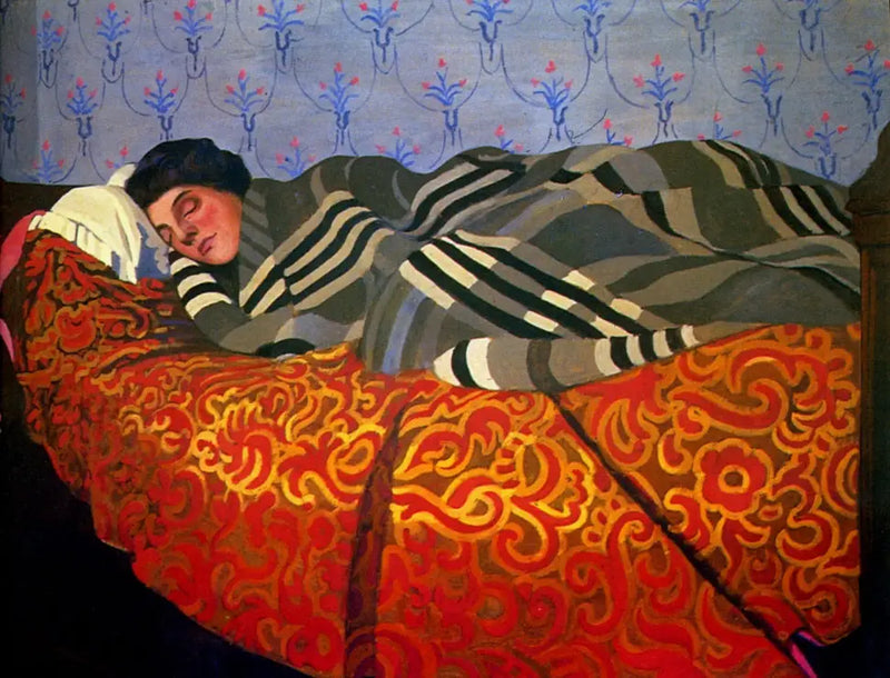 Kadın Yatarken Uykuya Dalmış - Félix Vallotton