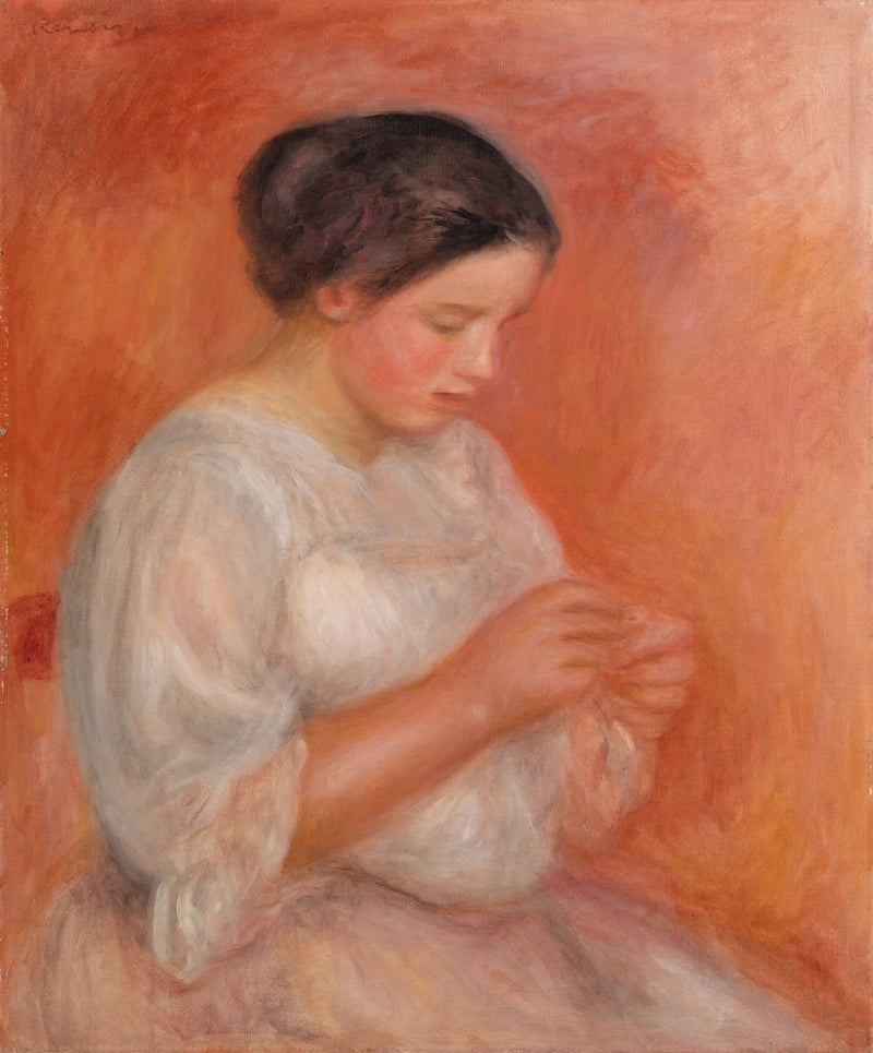Dikiş Yapan Kadın - Pierre-Auguste Renoir