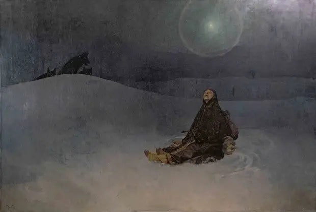 Çöl'deki Kadın - Alphonse Mucha