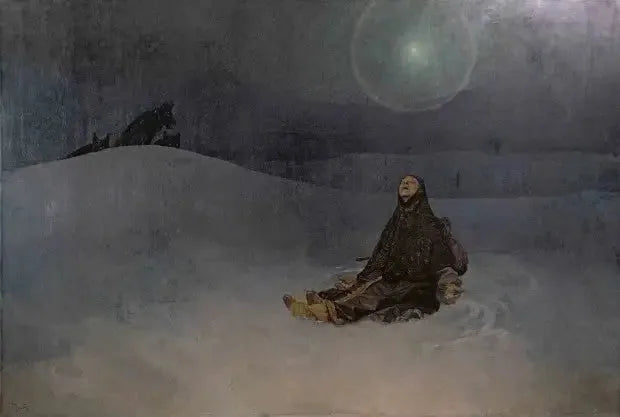Çöl'deki Kadın - Alphonse Mucha