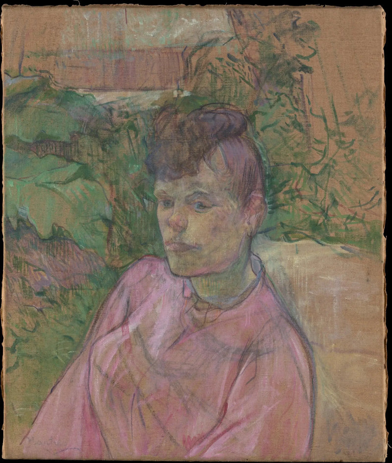 Monsieur Forest'teki Bahçedeki Kadın - Henri de Toulouse-Lautrec