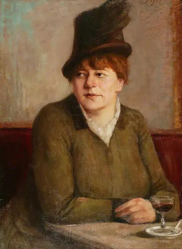 Bir Kafede Kadın - Edgar Degas