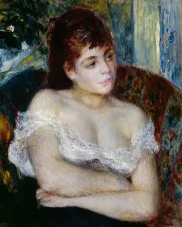 Koltukta Kadın - Pierre-Auguste Renoir