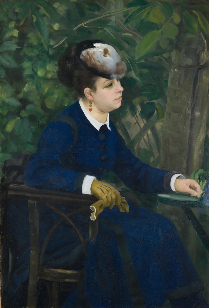 Bir Bahçedeki Kadın - Pierre-Auguste Renoir