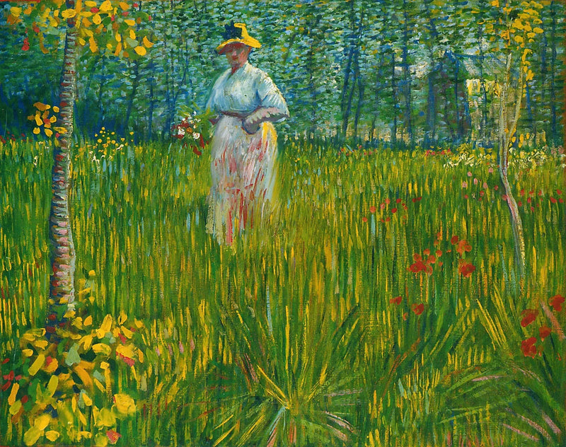 Bir bahçede kadın - Vincent van Gogh