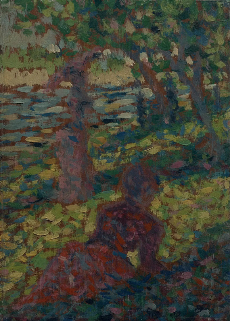 Bir Parkta Kadın - Georges Seurat