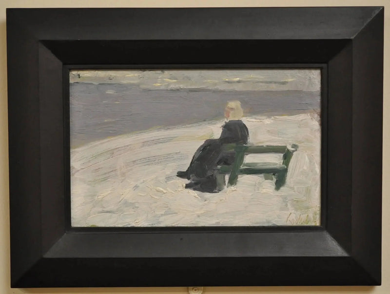 Kış manzarasında kadın - Franz Marc