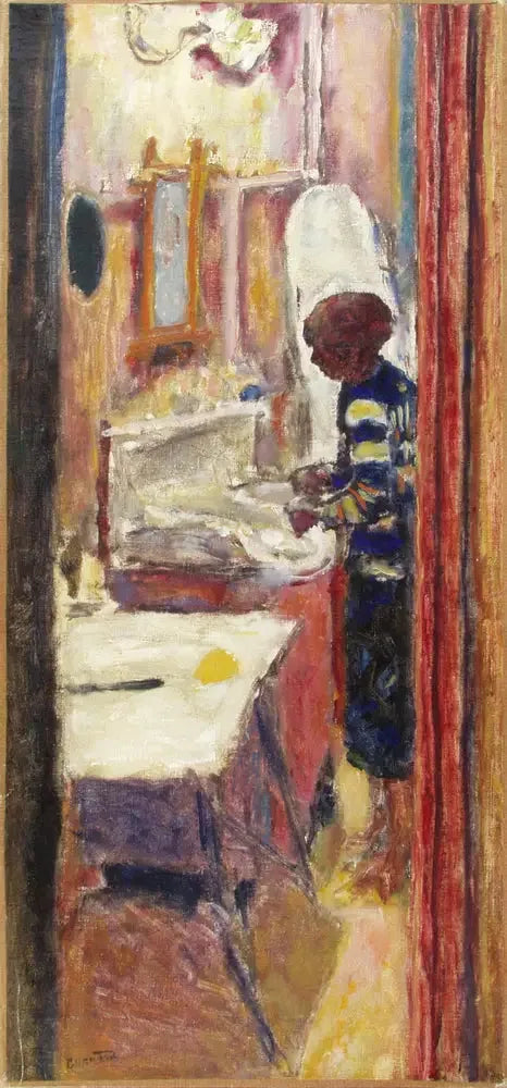 İç mekanda ayakta duran kadın - Pierre Bonnard