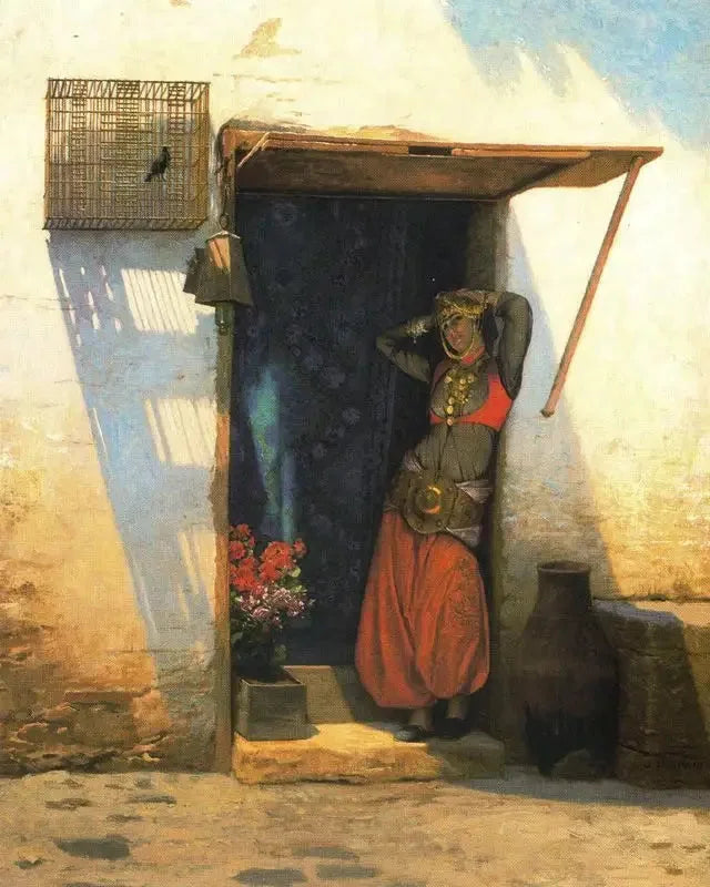 Kahireli Kadın Kapısında - Jean-Léon Gérôme