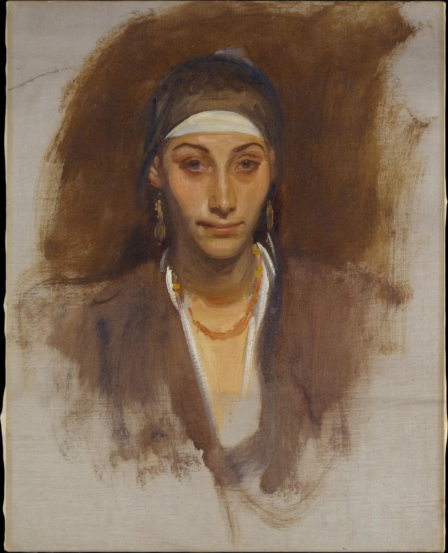 Mısırlı Kadın Küpe ile - John Singer Sargent