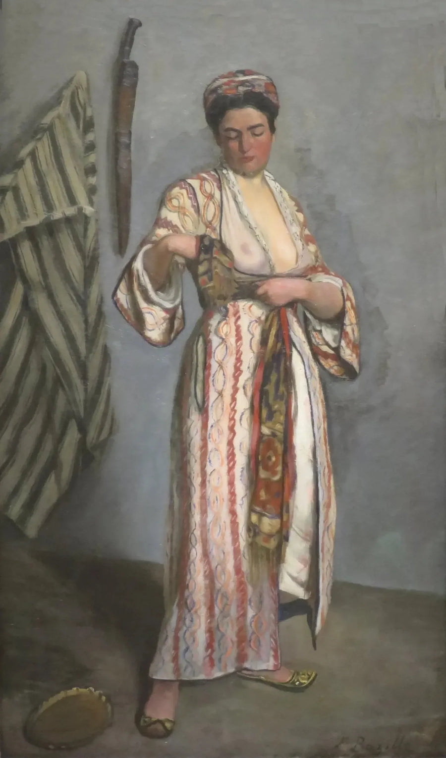 Moor kıyafeti giymiş kadın - Frédéric Bazille