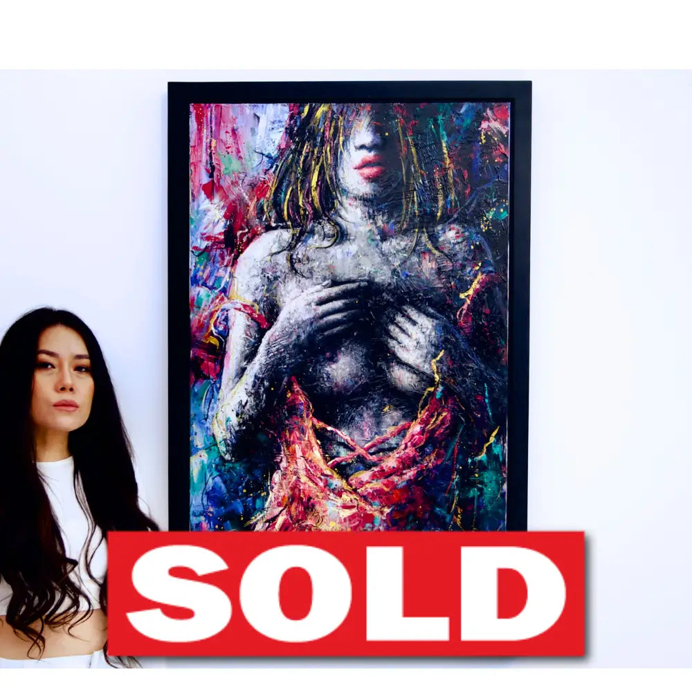 Femme en Robe Rose | 60 X 100 cm - Alpha Reproduction