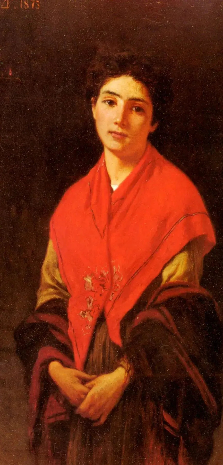 Kırmızı Giyen Kadın - Federico Zandomeneghi