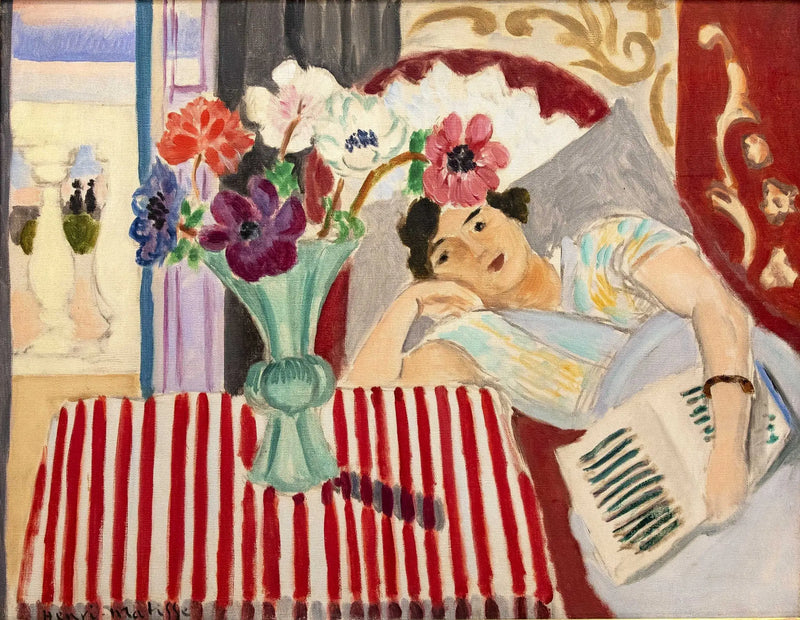 Kadın ve anemonlar - Henri Matisse
