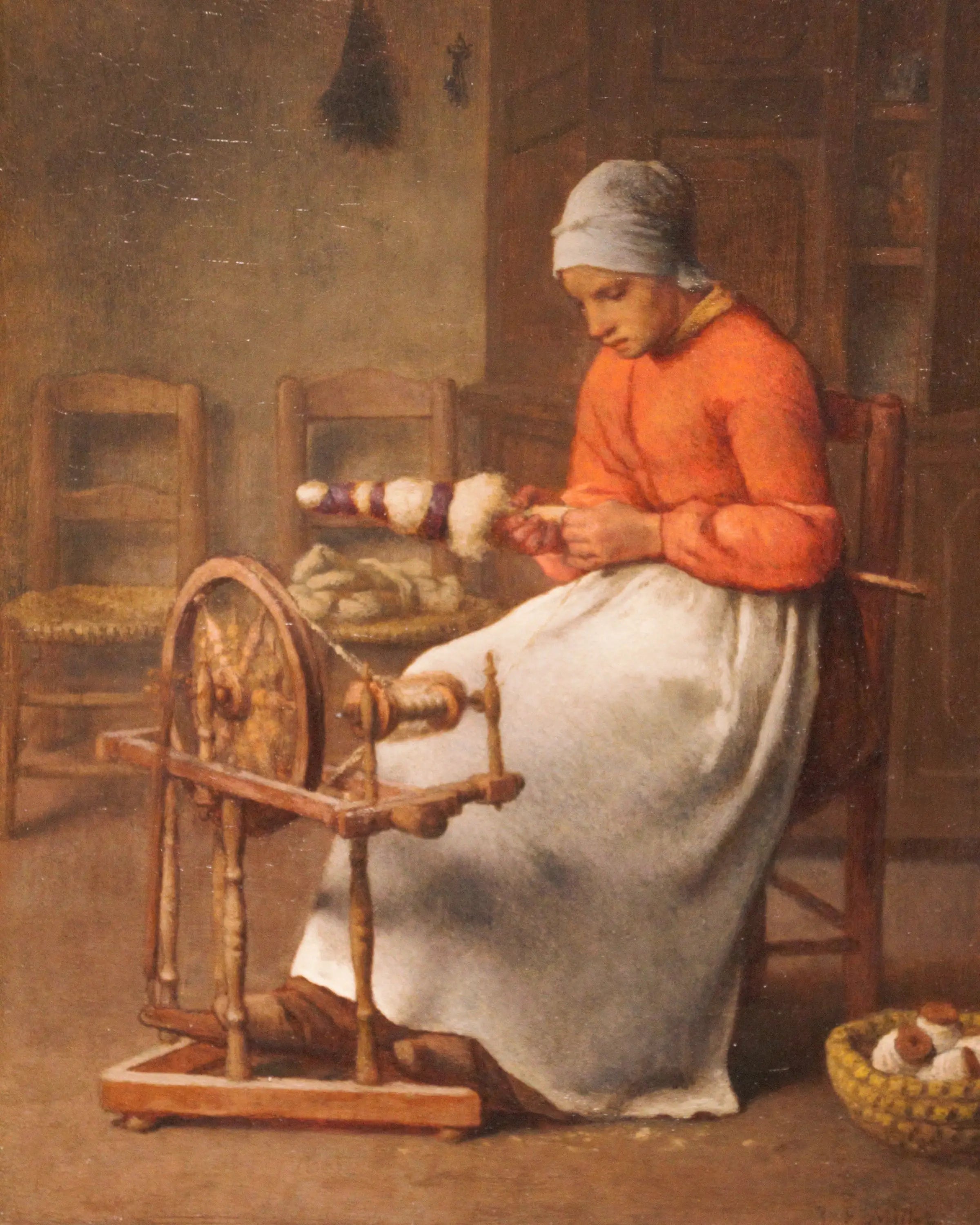 Femme filante - Jean-François Millet - Alpha Reproduction